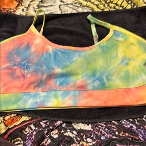 Zenana Colorful Tie-Dye Sports Bra
